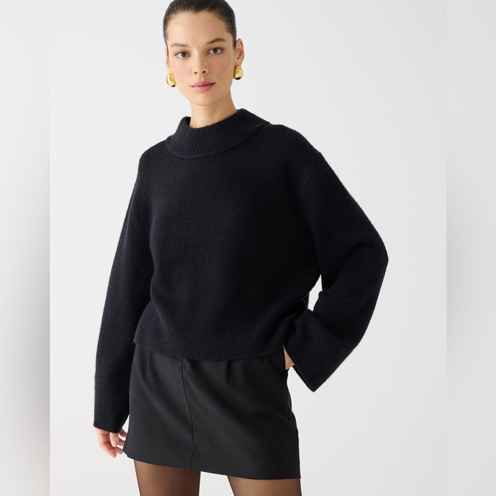 J. Crew Black Crew Neck Sweater